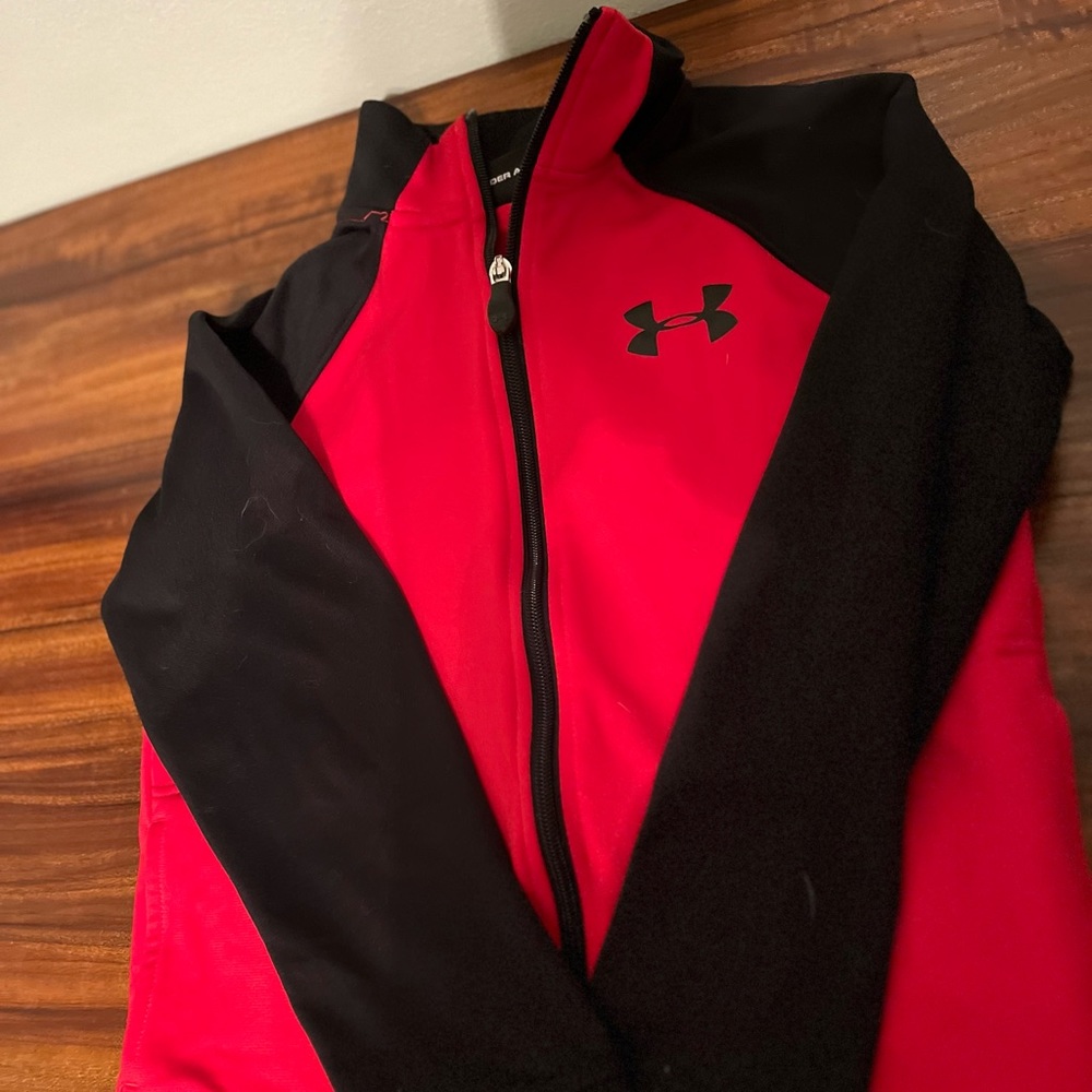 Under Armour light jacket red & black